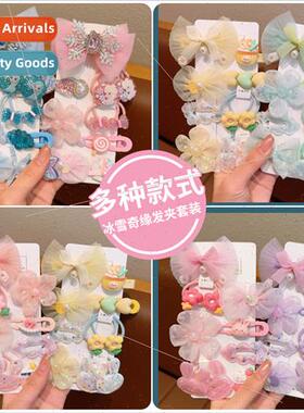 Children sweet lovely hair clips baby princess hair card ltl