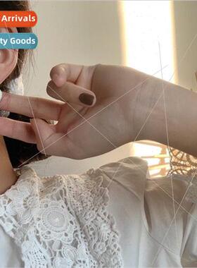 Gentle milky whe back hanging two wear earrings silver pin c