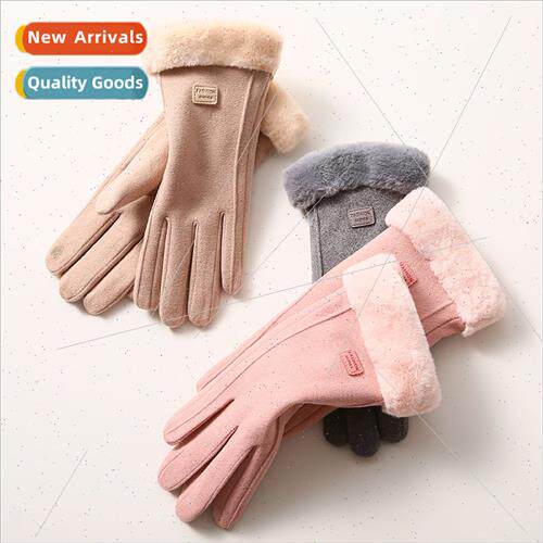 Warm gloves women winter N702 de velvet outdoor cycling Kore