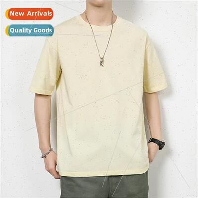 270g Japan heavyweight cotton short-sleeved t-shirt men wome