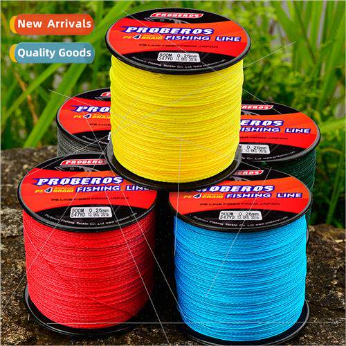 4 Braids 500M PE Braided Fishing Line Red/Blue/Yellow/Green/
