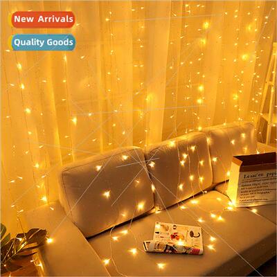led curtain lights string room bedroom holiday decoration co