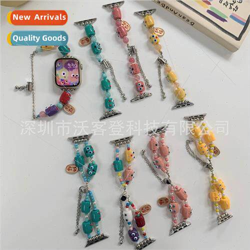适用apple fashion little monster zipper metal watch bapple w