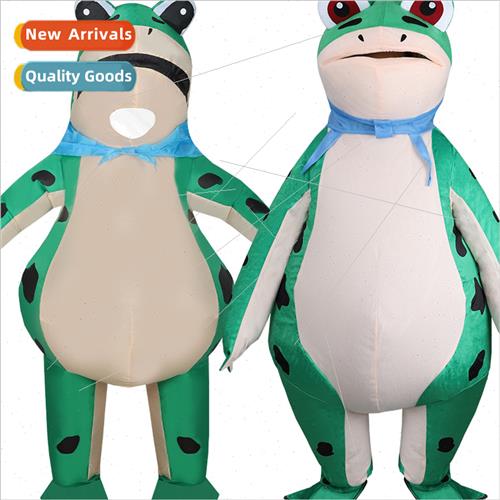 Inflatable frog costume night market stall doll clothes cart