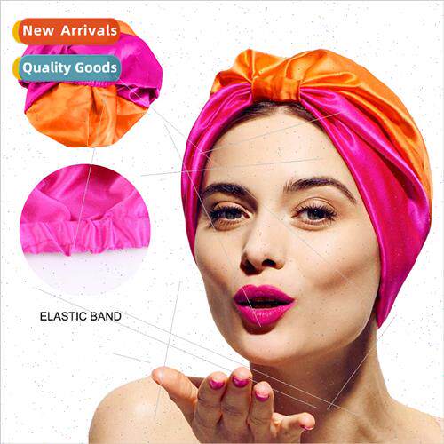 Stch mulation lk Sleeping Cap~Collision Knot Turban Hat~Doub