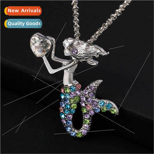 ballet girl mermaid flower fairy necklace children pendant c
