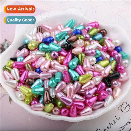 6*10MM water drop mixed color ABS imation pearl perated loos