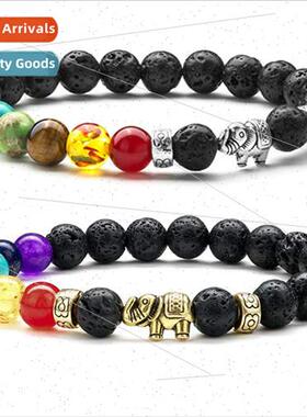Creative new lava stone beads colorful stone beads elephant