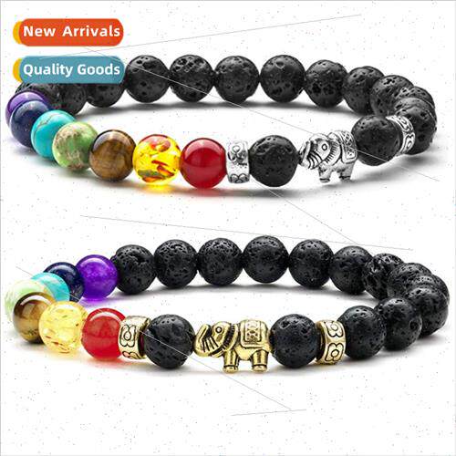 Creative new lava stone beads colorful stone beads elephant