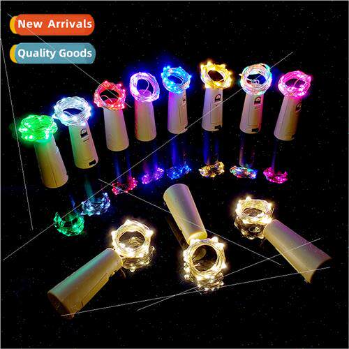 Cork ghts AG13 button battery led colorful lights Christmas