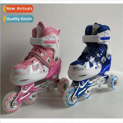 Inline double row transmable childrens cartoon skates roller