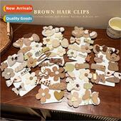 clip set side color brok butterfly hair rabb Curry cute