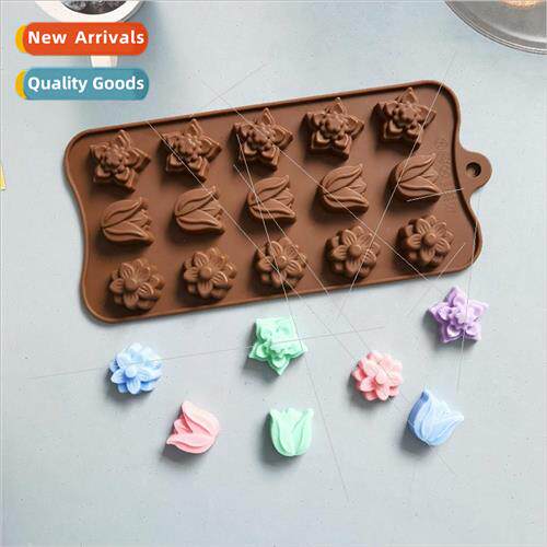 15 Tulip Blossom Chocolate Biscu Mold Cake Mold Ice Cream Ca