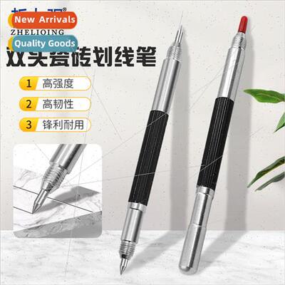 Double-ended glass ceramic marking pen Tile glass wood venee