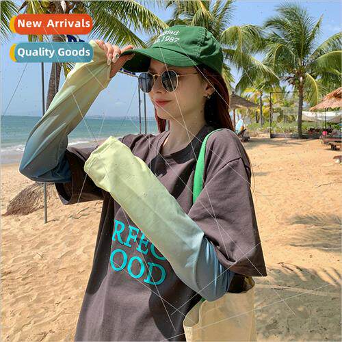 Summer Korea  loose gradient color leakage finger outdoor su