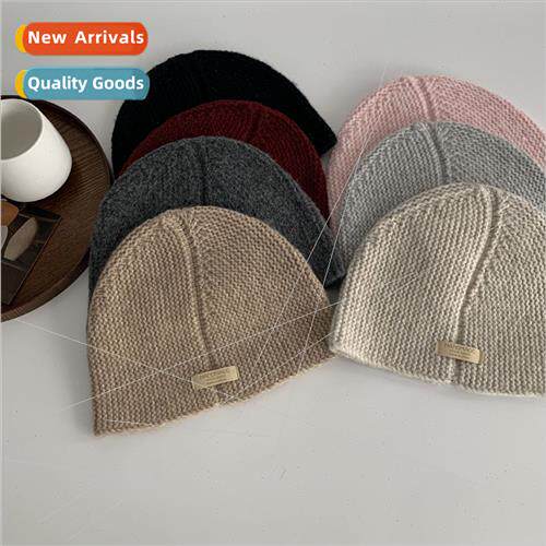 Woolen cap female fall winter loose big head circumference k