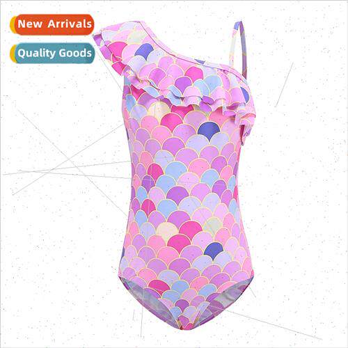 2022 Childrens swimsus summer girls one-piece swimsu mermaid