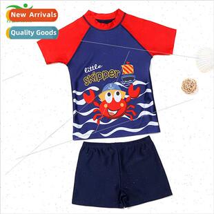 and large swimsu sunscre spl middle cartoon Boys children