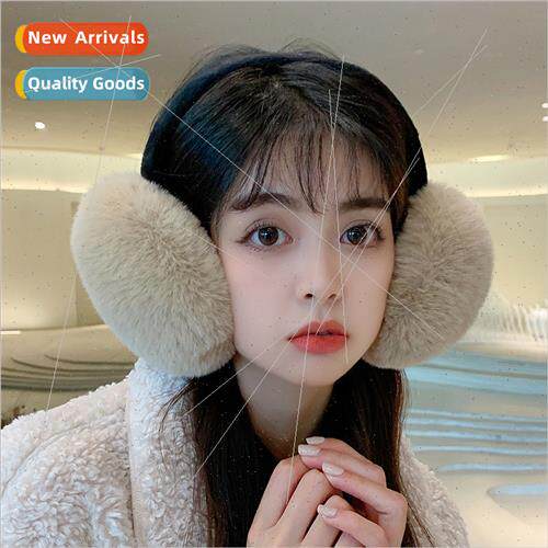 Korea ins winter simple warm faux rabb hair ear sets female