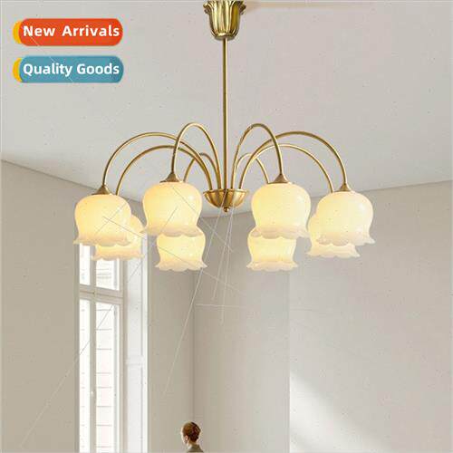 Modern French American brass simple atmosphere cream lily va