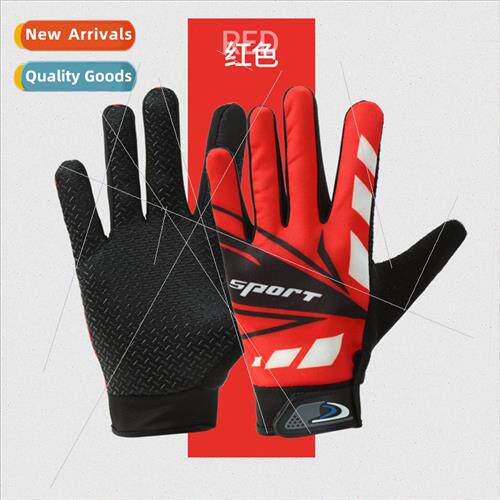 Men women ice silk full-finger gloves outdoor riding fness -
