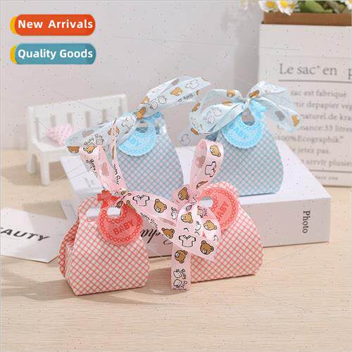 Creative Paper Bib Wedding Candy Boxes Baby Party Candy Boxe