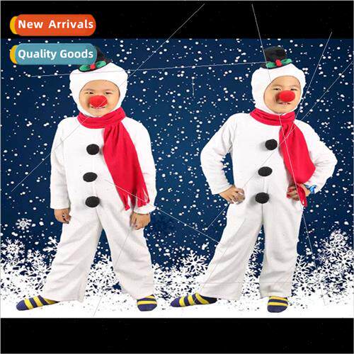 Red Nose Snowman Permance Costume Children Adult Stage Perma