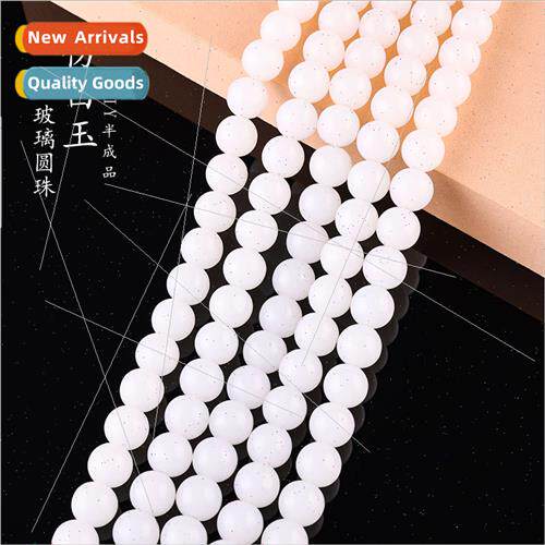 Imation whe jade glass round beads diy loose beads spacer ha