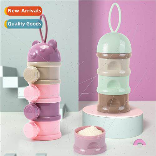 Portable Baby Formula Box Large Capacy Colorful Multi-Layer
