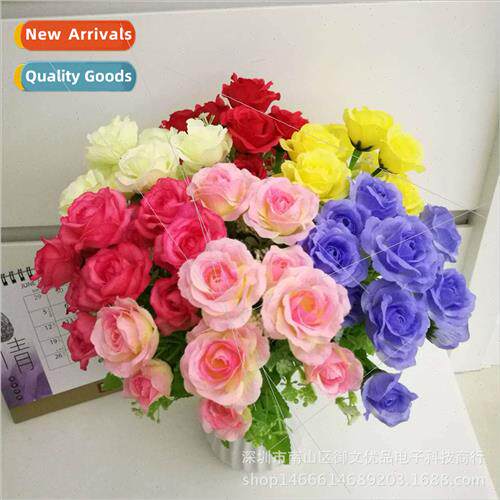 Project greening simulation flowers colourful roses fake flo