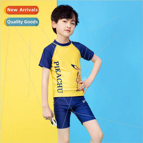 Cartoon childrens swimsus boys swim trunks middle and large