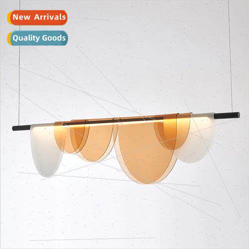 Scandinavian living room long LED lights pendant light post-