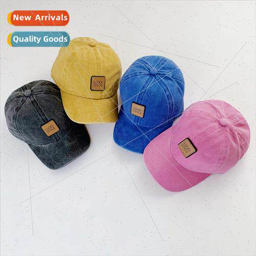 al Japan children baseball cap spring new old washed boys gi
