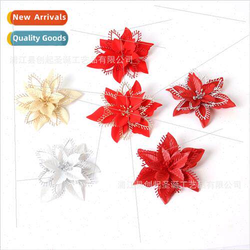 New Creation up Christmas decorative flowers gold silver red
