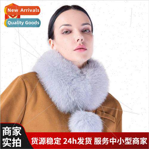 Korea  new fresh winter hairball fox hair scarf real hair la