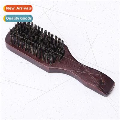 Vintage Solid Handle Nylon Brush Comb Oil Head Beard Shredde
