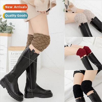 2020 New Europe Retro Womens Boot Covers Short Chunky Knting