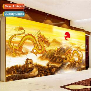 new double full diamond beads painting play Orchid dragon