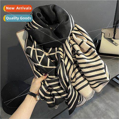 2023 new imation cashmere scarf female winter Korea  thicken
