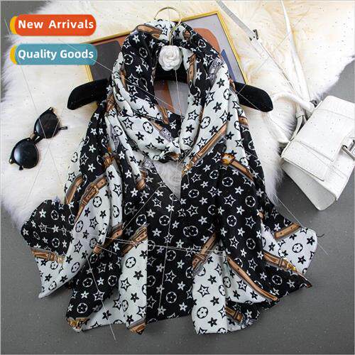 Spring Autumn Korea silk scarf female hundred wh  fashion pr