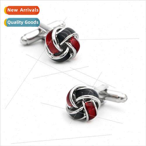Pure copper fashion men French shirt cufflinks jewelry red b