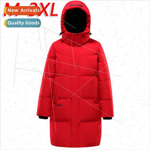 Winter new male Korea  long solid color hooded thickened war