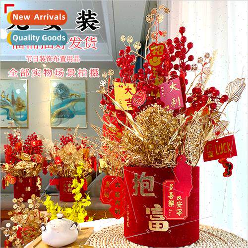 Chinese New Year lucky bucket potted plant New Year festivie