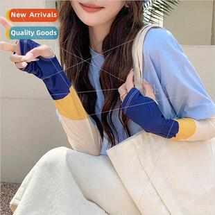 anti ultraviolet arm summer guar women new silk 2023 ice