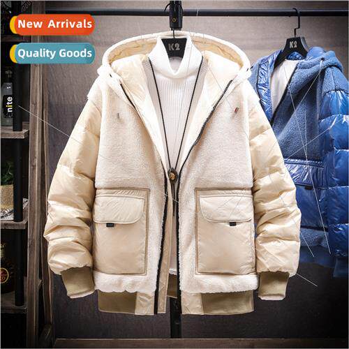 Men down jacket short paragraph padded thickened winter new