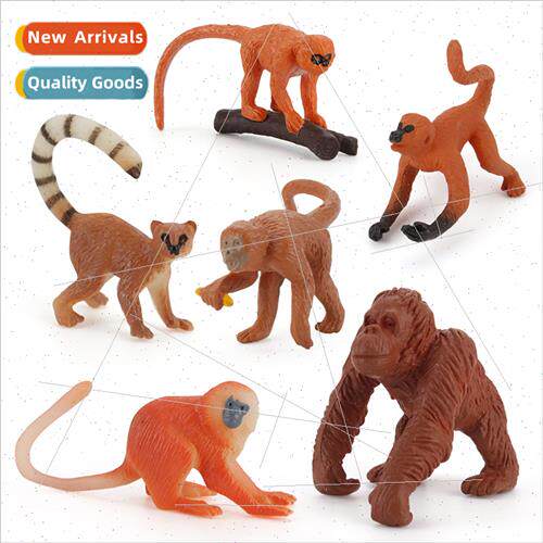 Wild animal monkey model long-tailed golden monkey lemur lem
