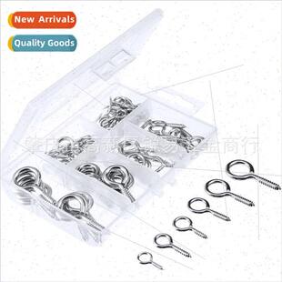 tapping plated Eye screws ring self eye goat nickel 100pcs