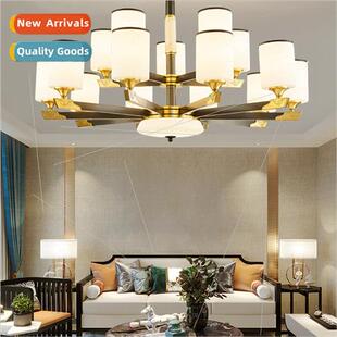 jade chandelier copper Chinese lam lamp real room New living