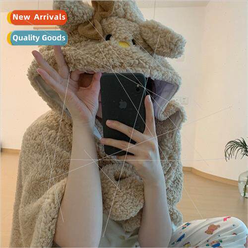 Cute cartoon kten shawl 2023 new fall winter thickened warm