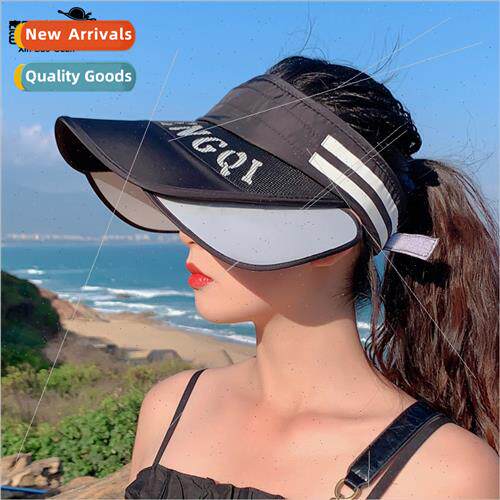 8016 sunscreen hollow top hat female summer outdoor sports s